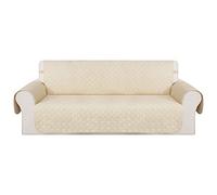 Deconovo 3 Seater Sofa Mat for Living Room Non-Slip Beige Sofa Protector 173 x 190 cm