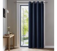 Deconovo Blackout Curtains Thermal Insulated Room Darkening Curtains Energy Saving Super Soft Eyelet Curtains for Bedroom 55 x 114 Inch Navy Blue 1 Panel