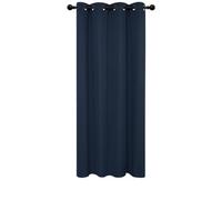 Deconovo Door Curtain Thermal Insulated Curtain Eyelet Blackout Curtain Single Curtain For Door 52"x 84" Navy Blue 1 Panel