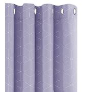 Deconovo Eyelet Blackout Curtains Foil Printed Diamond Noise Reduction Curtains for Baby Nursery, 46 x 54 Inch(Width x Length), Light Pruple, Two Panels