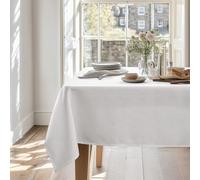 Deconovo Garden Rectangular Table Covers Water Resistant Tablecloths Faux Linen Tablecloth Table Cloth for Children Grey 140x200cm(55x78in)