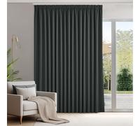 Deconovo Room Divider Blackout Curtain, Thermal Insulated Room Darkening Curtains for Livingroom, W110 x L69 Inch, Dark Grey, 1 Panel