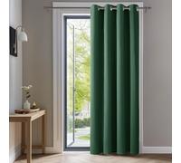 Deconovo Super Soft Solid Room Darkening Curtain Thermal Insulated Blackout Curtain Eyelet Curtain for Kids Bedroom 52"x 95" Dark Forest 1 PANEL