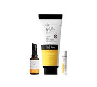 Deconstruct Daily Shield Trio: Gel sunscreen (50g) + Vitamin C Serum (30ml) + Lip Balm (4g) (Pack of 3)