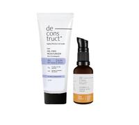 Deconstruct Glow & Hydrate Duo: Oil-Free Moisturizer (50g) & Vitamin C Serum (30ml) Pack of 2