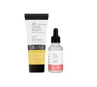 Deconstruct Skin Clear & Protect Duo: Clearing Face Serum & SPF 50+ Gel Sunscreen Pack of 2