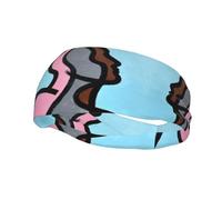 Deconstructing the Silhouette Print Headbands for Women and Men, Sweat Band, Workout Headband for All Sports