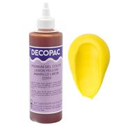 DECOPAC Premium Gel Food Colouring Edible Paint for use with Buttercream or Whipped Icing Fondant & Spicing Gel High Concentration Gel 8oz Lemon Yellow