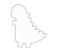 Décopatch AC446O - White Papier-mâché Stand 2.5x17.5x20.5 cm, Dinosaur