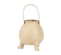 Décopatch AC878C - One Brown papier-mâché stand - Dimensions: 16x16x27.5 cm, Cauldron - Customisable Décor - Completely Personalise - Creative + Leisure