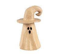 Décopatch AC915C - A Small Papier-mâché Ghost Candleholder - Halloween Decoration to Personalize for Kids, DIY - Dimensions 15x9cm - Creative Leisure Activity