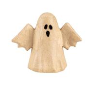 Décopatch AC916C - Un Grand bougeoir fantôme avec ailes en Papier mâché - Dimensions 16x17 cm - Décoration Halloween, DIY