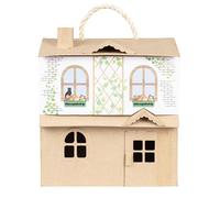 Décopatch AC920C - Miniature House to Decorate with Magnetic Door - Dimensions: 25x 24x27cm - Customisable Décor - Completely Personalise - Creative + Leisure