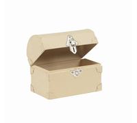 Décopatch AC929C - Brown Papier-mâché Stand 15x9x12 cm, Treasure Chest Money Box - Customisable Décor - Completely Personalise - Creative + Leisure Activity