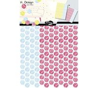 Decopatch AD030O M Design Pack of 2 Wall Stickers 34.5 x 49 cm Multi-Coloured Dots Décopatch, 34,5 x 49 cm