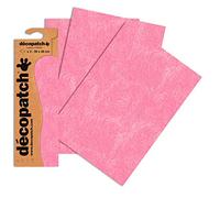 Décopatch Animal Pink Fur Print Paper, 30x40cm (Pack of 3 sheets)