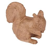 Décopatch AP192C - Brown pulped paper holder 10.5x5.5x7.5 cm, Squirrel - DIY - Customisable Décor - Completely Personalise - Creative + Leisure Activity