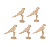 Décopatch AP199Cpack - Un Lot de 5 Supports à décorer en Papier pulpé brun 6x13x13cm, Perroquet