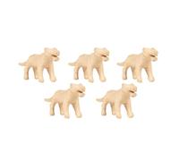 Décopatch AP207C - Set of 5 Brown Papier-mâché Holders 16x4x8cm, Panther - DIY - Customisable Décor - Completely Personalise - Creative + Leisure Activity