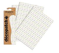 Décopatch Bird Paper, Assorted Colours, 30x40cm (Pack of 3 sheets)