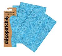 Décopatch Blues Mosaic Paper, 30x40cm (Pack of 3 sheets)