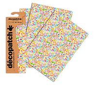 Décopatch Bright Sweets Paper, 30x40cm (Pack of 3 sheets)