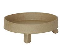 Décopatch - Brown Paper Mache Round Stand - 12.5 x 12.5 x 4cm - Decorate with Décopatch Papers & Glitter - For All Ages - Includes Holder