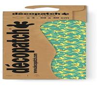 Décopatch C885C - A pocket of 3 paper sheets - Printed patterns, fluorescent effect animals - 30x40 cm