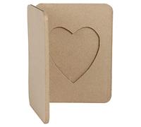 Décopatch CD030C - An album frame with hearts - papier-mâché frame - storage photo notebook - Dimensions: 14x1.5x18cm