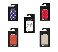 Decopatch (Clairefontaine leisure range) TD777AMZC - 1 set of 5 pockets of textured paper 40x60 cm - Ideal for customization and Christmas decoration
