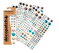 Décopatch Cute Eyes Paper, 30x40cm (Pack of 3 sheets)