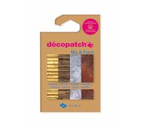 Décopatch DP040C - A Pouch of 4 Décopatch Sheets - Dimensions 30x40cm Printed papers, textures and materials - Mix & Patch From 5 years, DIY, design, renovation