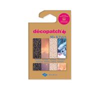 Décopatch DP043C - A Pouch of 4 Décopatch Sheets - Dimensions : 30 x 40 cm - Printed Papers, Magical - Mix & Patch - from 5 Years, DIY, Design, Renovation