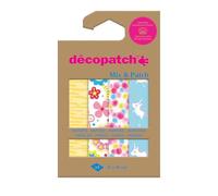 Décopatch DP045C - A Pouch of 4 Décopatch Sheets - Dimensions: 30x40cm Printed Paper, Enchanted Unicorns - Mix & Patch - from 5 Years, DIY, Design, Renovation