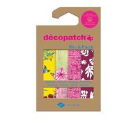 Décopatch DP046C - A Pouch of 4 Décopatch Sheets - Dimensions : 30x40cm - Printed Papers, A Trip to Kyoto - Mix & Patch - from 5 Years, DIY, Design, Renovation