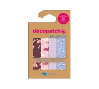 Décopatch DP050C - A Pouch of 4 Décopatch Sheets - Dimensions : 30x40cm - Printed Papers, Travel to Japan - Mix & Patch - from 5 Years, DIY, Design, Renovation