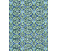 Décopatch FDA388O - One pocket of 20 sheets 30x40 cm - Kenja blue green - DIY - Customisable Décor - Completely Personalise - Creative + Leisure Activity