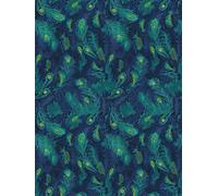 Decopatch FDA722O - A pocket of 20 sheets 30x40 cm - Navy blue peacock feathers - DIY - Customisable Décor - Completely Personalise - Creative Leisure Activity