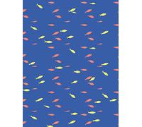 Décopatch FDA883C - A pocket of 20 paper sheets - Printed patterns, fluorescent effect fish - 30x40 cm
