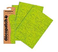 Décopatch Green/Black Crackle Paper, 30x40cm (Pack of 3 sheets)