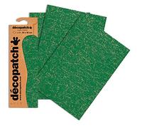 Décopatch Green/Brown Crackle Paper, 30x40cm (Pack of 3 sheets)