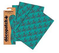 Décopatch Green Foliage Paper, 30x40cm (Pack of 3 sheets)