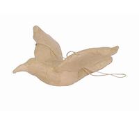 Décopatch - Ref SA154O - Hanging Bird - Papier Maché Object to Decorate - 22 x 24 x 9.5cm - Decorate with Décopatch Papers & PaperPatch Glue, Glitter, Paints, Brown