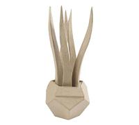 Décopatch - Ref HD048C - Succulent Plant - Papier Maché Object to Decorate - 9 x 9 x 22cm - Decorate with Décopatch Papers & PaperPatch Glue, Glitter, Paints, Brown