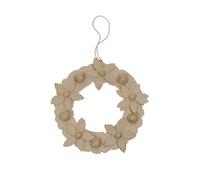 Décopatch HD067C - Brown paper mache holder 2x29x29 cm, Flower wreath - DIY - Customisable Décor - Completely Personalise - Creative + Leisure Activity