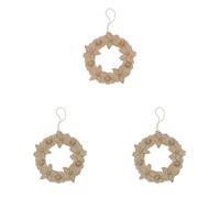 décopatch HD067C - Brown paper mache holder 2x29x29 cm, Flower wreath - DIY - Customisable Décor - Completely Personalise - Creative + Leisure Activity (Pack of 3)