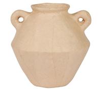 Decopatch HD084C - A jar vase to decorate - Paper mache object to personalize - Waterproof home decoration - Dimensions: 13x3x13 cm