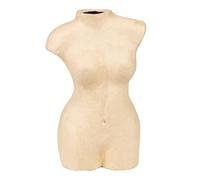 Décopatch HD097C - A Brown Papier-mâché Stand 17x10x26 cm - Waterproof - Female Body vase, Unit - DIY - Customisable Décor - Completely Personalise - Creative