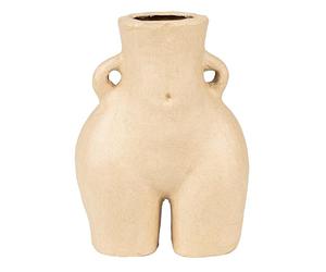 Décopatch HD098C - A Brown Papier-mâché Stand 17x12x25 cm - Waterproof - Female Hip vase, Unit - DIY - Customisable Décor - Completely Personalise - Creative