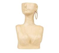 Décopatch HD100C - Brown Papier-mâché Stand 18x11.5x29 cm - Waterproof - Female Bust vase, Unit - DIY - Customisable Décor - Completely Personalise - Creative